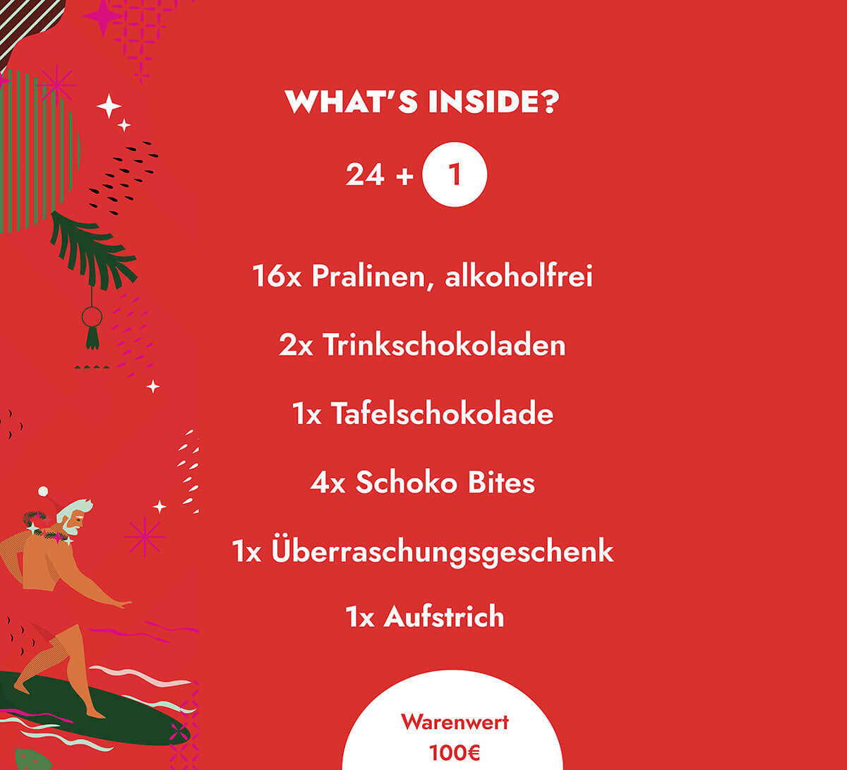 Premium Adventskalender vegan (alkoholfrei) 