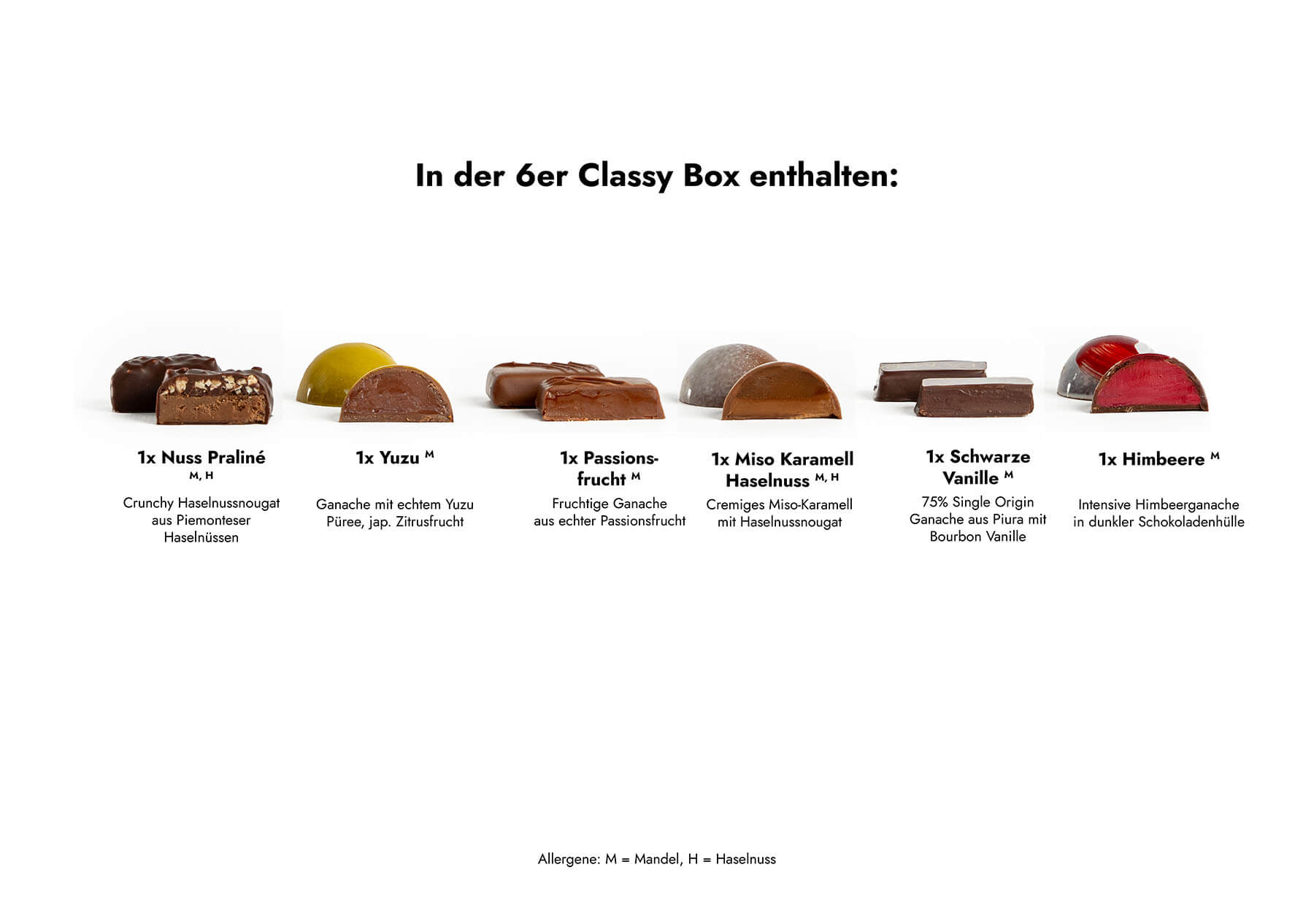 Pralinenbox Classy 6er
