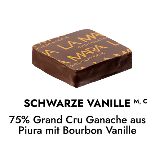 Schwarze Vanille Praline