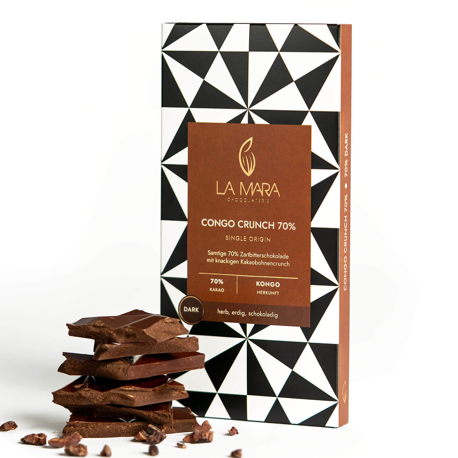 Congo Crunch 70% Tafelschokolade Congo Crunch 70% Tafelschokolade